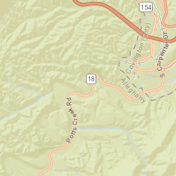Alleghany County Street Map
