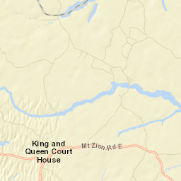 King and Queen County Street Map