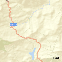 Prizzi Street Map