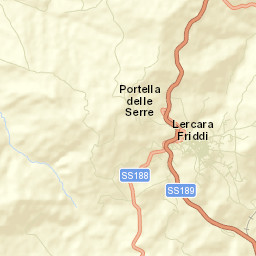Lercara Friddi Street Map