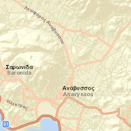 Saronída Street Map
