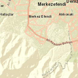 Denizli Street Map