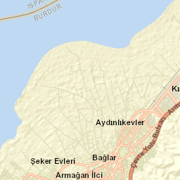 Burdur Street Map
