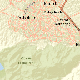 Isparta Street Map