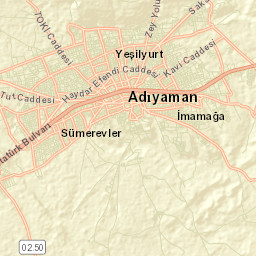 Adıyaman Street Map