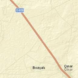 Çınar İlçesi Street Map