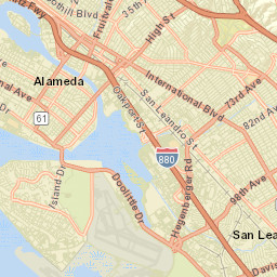 Maxwell Park California Street Map