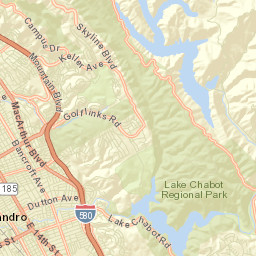 San Leandro California Street Map