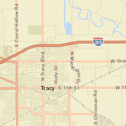Tracy California Street Map