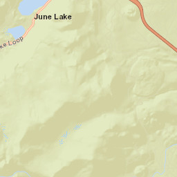 June Lake California Street Map