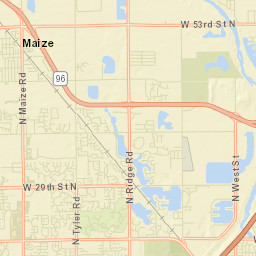 4000-4500 West 53rd Street North, Wichita Street Map