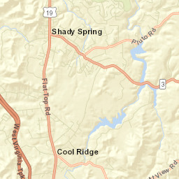 Shady Spring Street Map