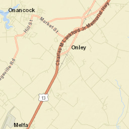 Onancock Street Map