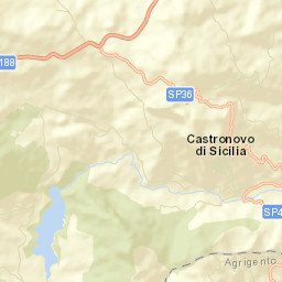 Castronuovo di Sicilia Street Map