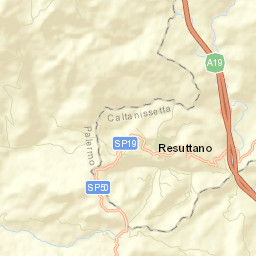 Resuttano Street Map
