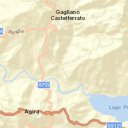 Gagliano Castelferrato Street Map