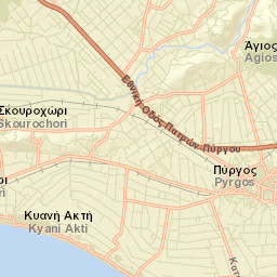 Pýrgos Street Map