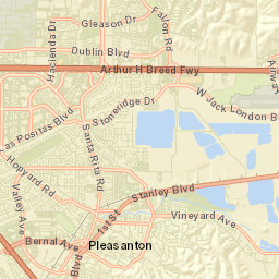 1102 Vineyard Ave Pleasanton CA Street Map