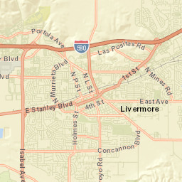 1401-1499 Milan Ct Livermore CA Street Map