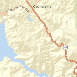 Coulterville California Street Map