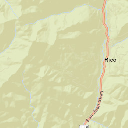 Rico Colorado Street Map