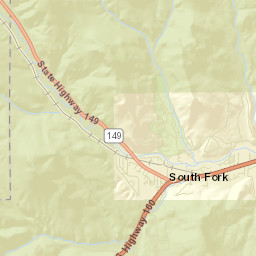 South Fork Colorado Street Map