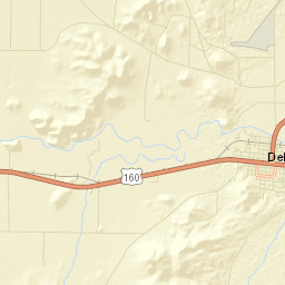 Del Norte Colorado Street Map