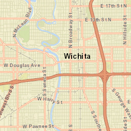 Wichita Street Map