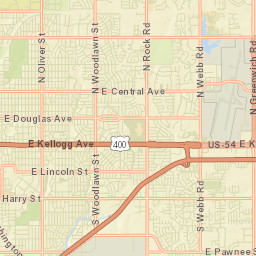 1940 S Woodlawn Blvd Wichita KS Street Map