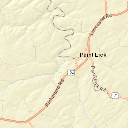 White Lick Road Paint Lick KY Street Map