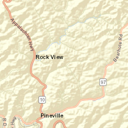 Pineville Street Map