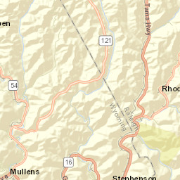 Mullens Street Map