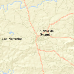 Puebla de Guzmán Street Map