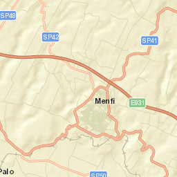 Menfi Street Map