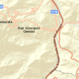 San Giovanni Gemini Street Map