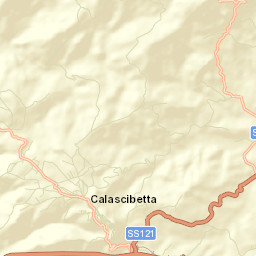 Calascibetta Street Map