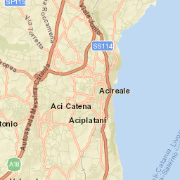 Aci Sant'Antonio Street Map