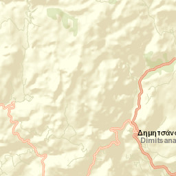 Dimitsána Street Map