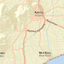 Árgos Street Map
