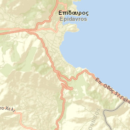 Palaiá Epídavros Street Map