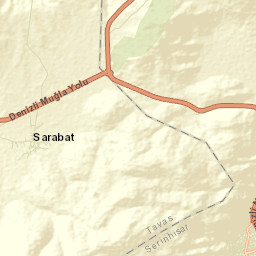Serinhisar Street Map