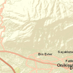 Onikişubat Street Map