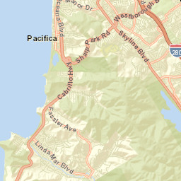 Sharp Park California Street Map