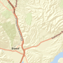 Sunol California Street Map