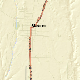 Blanding Street Map