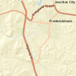 Fredericktown Street Map