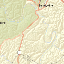 Beattyville Street Map