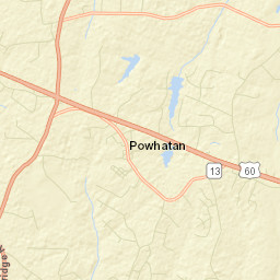 Powhatan County Street Map
