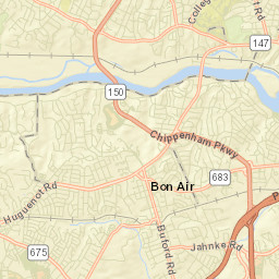Bon Air Street Map