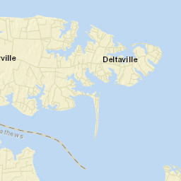 Deltaville Street Map